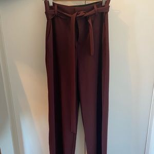 Wide leg- high waist pants
